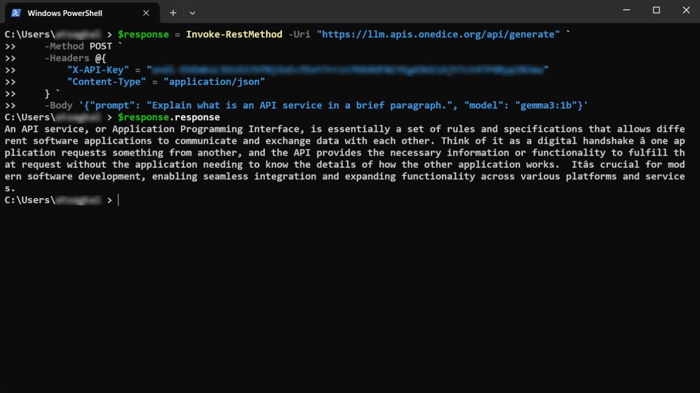 LLM API Wrapper Screenshot